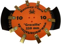 255mm Schnittbreite dank Graszilla